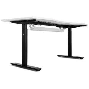 Lifespan Fitness ErgoDesk Automatic Standing Desk 1500mm (White)   Cable Management Tray