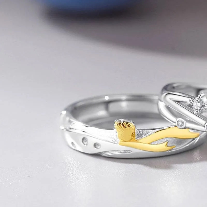 Little Prince & Stars Matching Rings