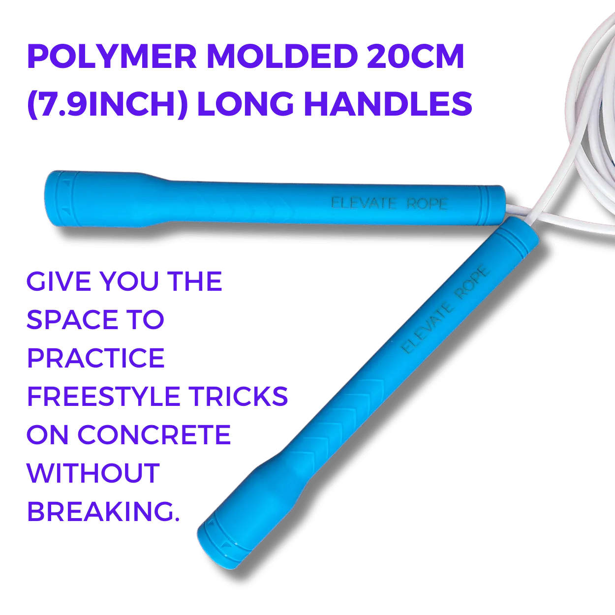 Long Handle Jump Rope (Deep Ocean)