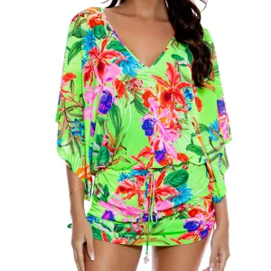 LULI TROPICS - Cabana V Neck Dress