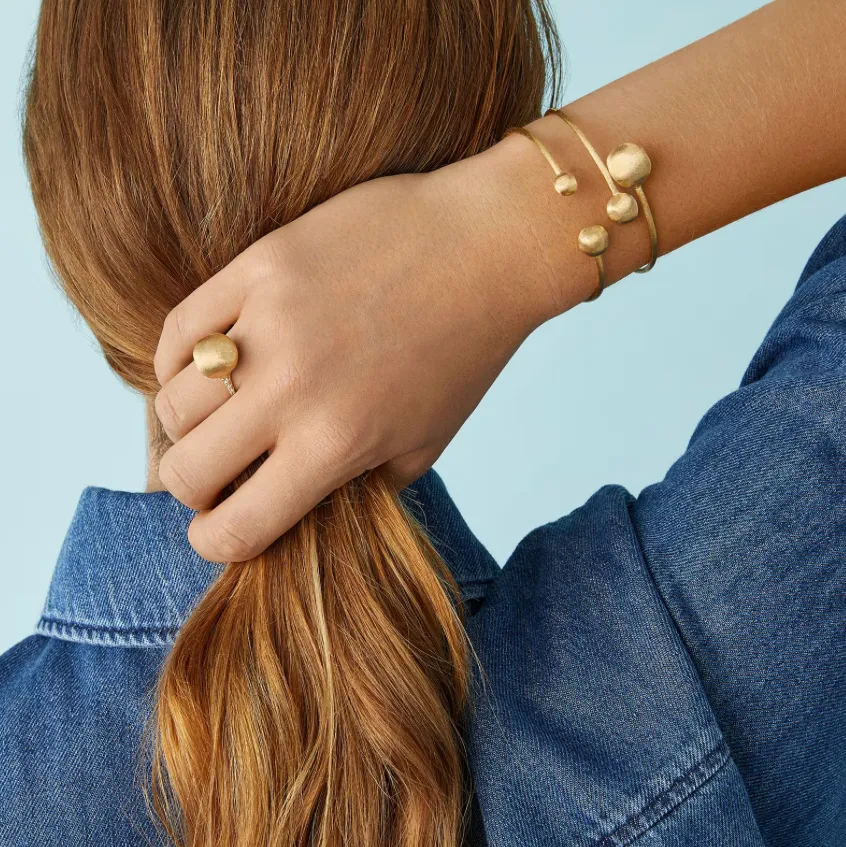 Marco Bicego Africa 18k Yellow Gold Diamond Ball Ring