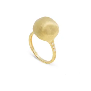 Marco Bicego Africa 18k Yellow Gold Diamond Ball Ring