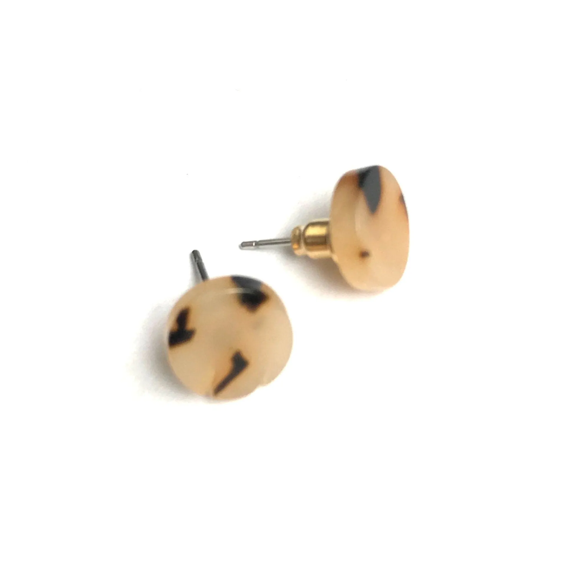 Matching Set Leopard Print Hoop Earrings and Studs - Lightweight, Resin, Everyday, Hoop Earrings, tortoiseshell, Stud Earrings,Jewellery Set