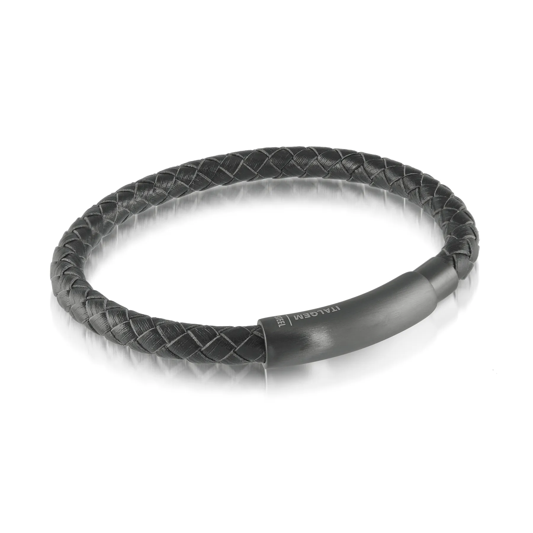 Matte Clasp Leather Bracelet 6mm