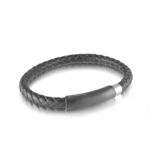 Matte Clasp Leather Bracelet 6mm