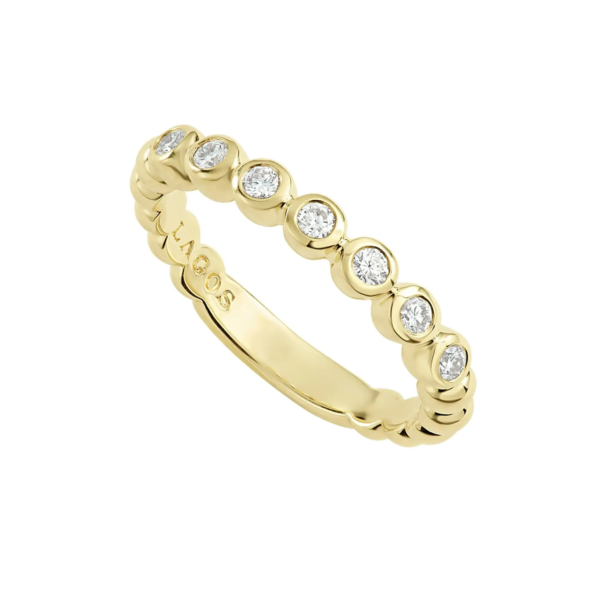 Meridian 18K Gold Diamond Stacking Ring Set