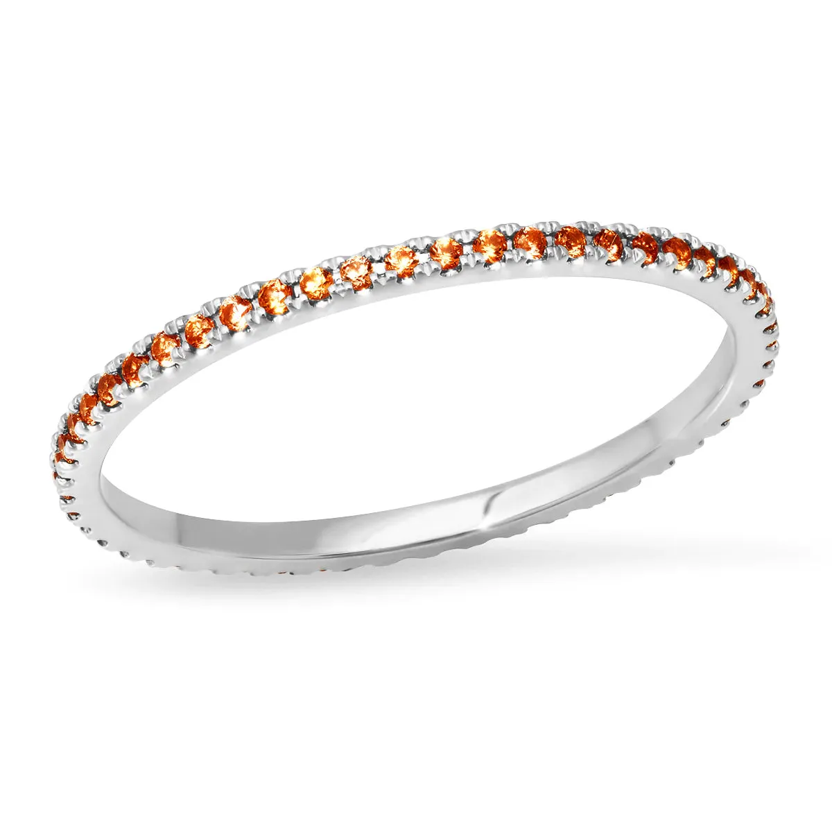 Micro Gemstone Eternity Band Ring