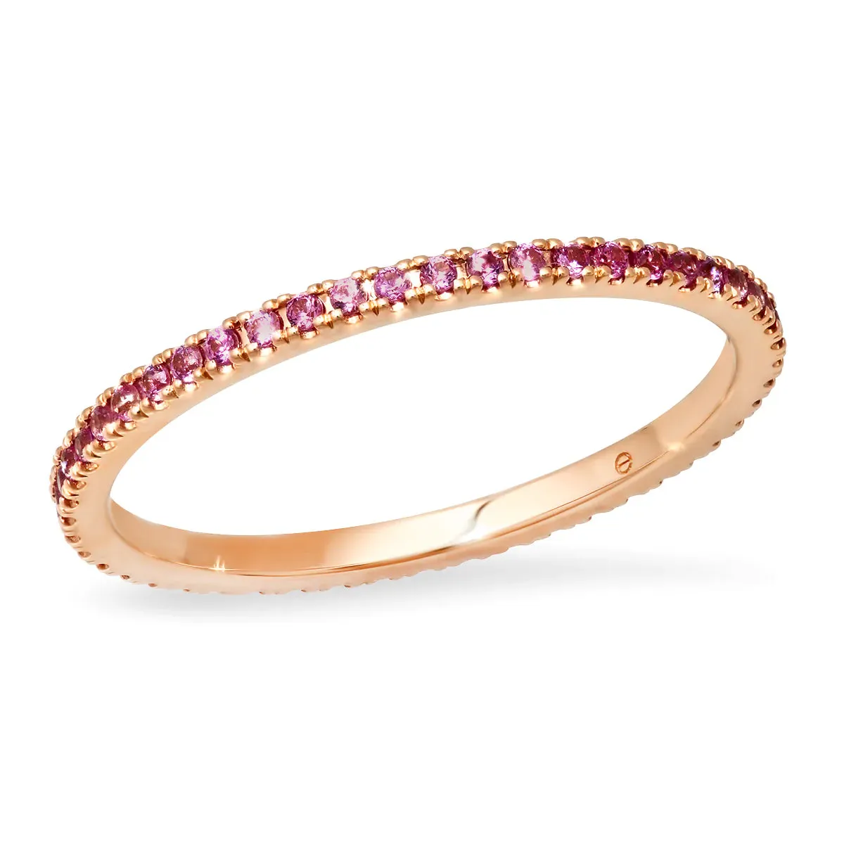 Micro Gemstone Eternity Band Ring
