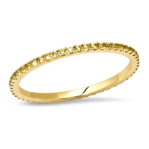 Micro Gemstone Eternity Band Ring
