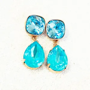 Mindy Blue Swarovski Earrings