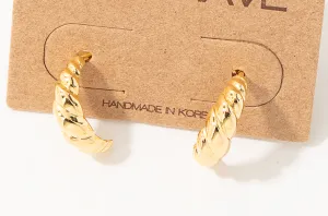 Mini Twist Hoop Earrings