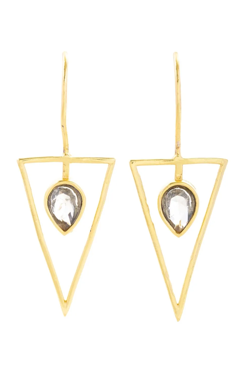 Minimalist Gemstone Drop Earring