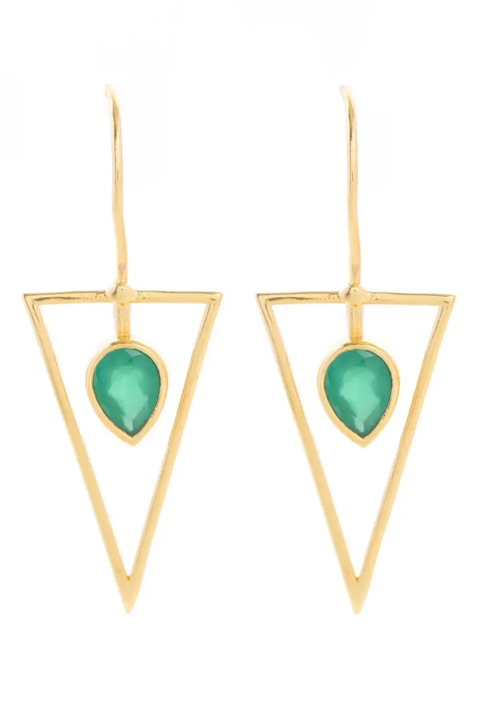 Minimalist Gemstone Drop Earring