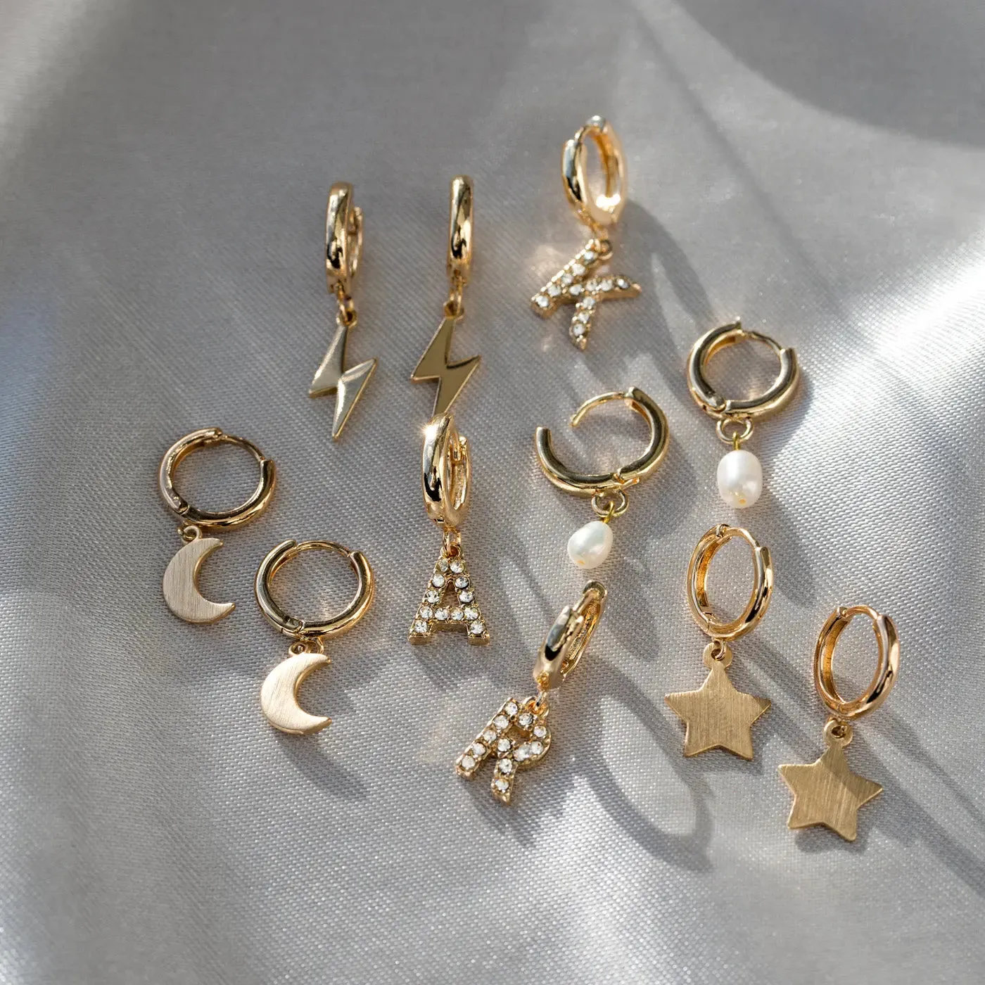 Moon Small Hoop Earrings