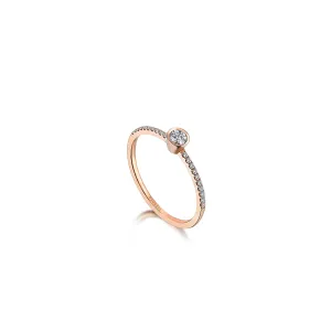 MOSAIC CIRCLE HALF ETERNITY RING