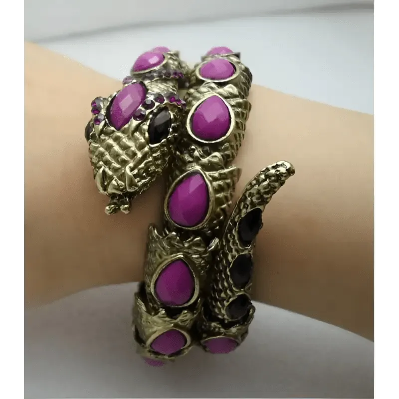 Multilayer Snake Bracelet - High-Quality Alloy & Inlaid Gems