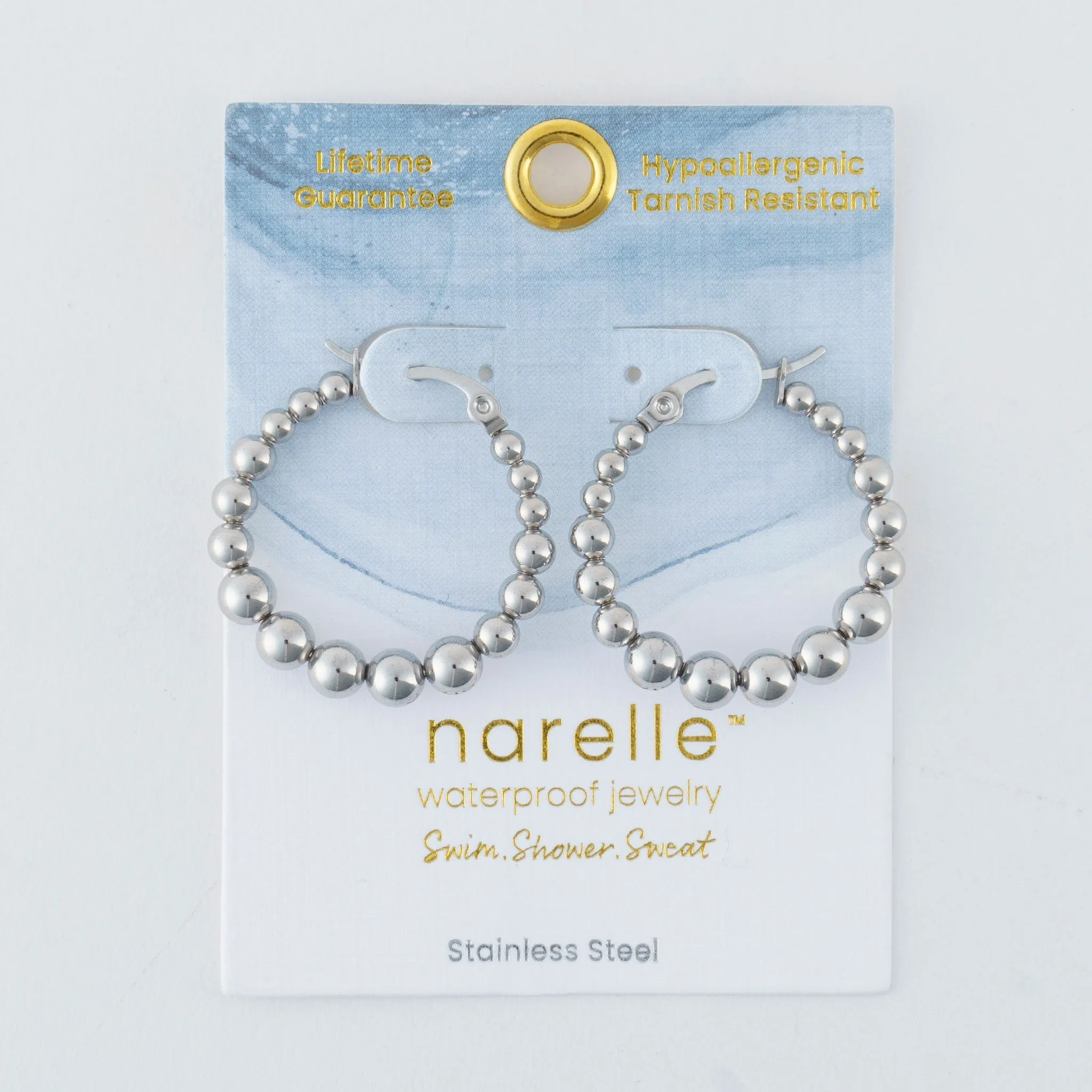 Narelle Waterproof Bubble Hoop Earrings