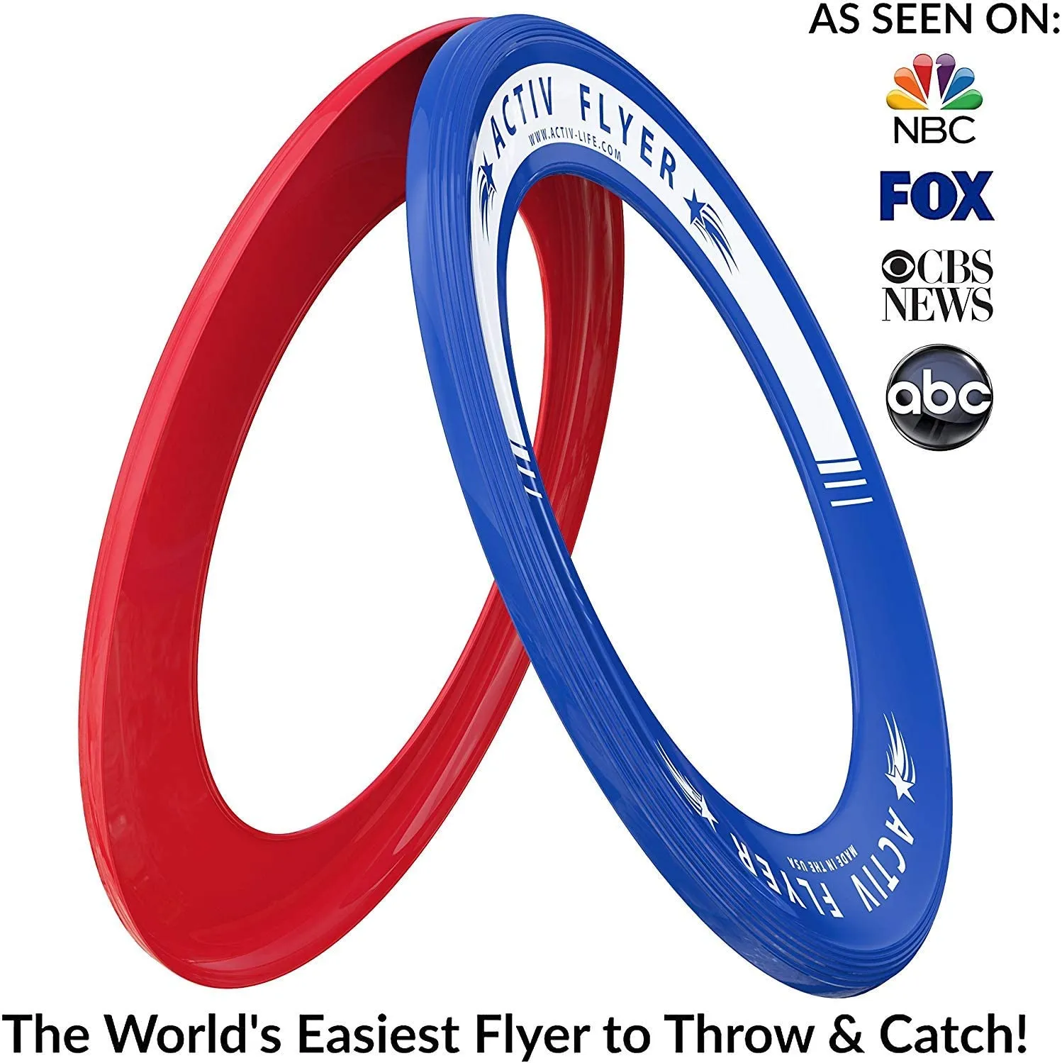 New Best Selling Activ Life Kid's Flying Rings [2 Pack] Fly Straight & Don’t Hurt - 80% Lighter Than Standard Flying Discs - Replace Screen Time with Healthy Family Fun - Get Outside & Play!