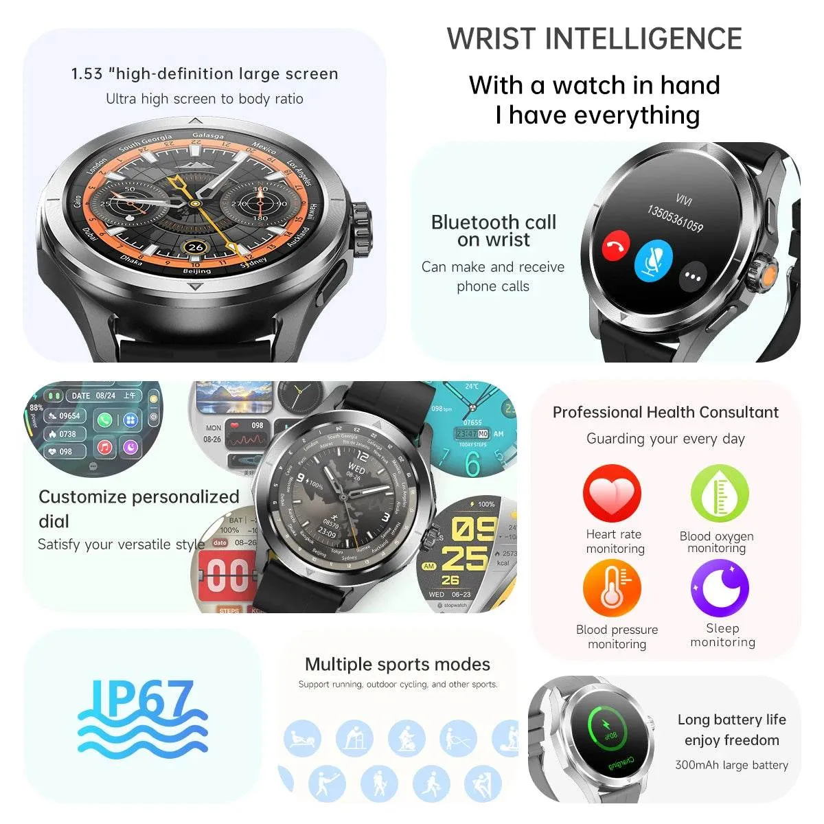 NEW Xiaomi Watch S4 Sport Version Blood Oxygen NFC Heart rate Compass Waterproof Smart Watch GPS Tracking Smartwatch Men Women