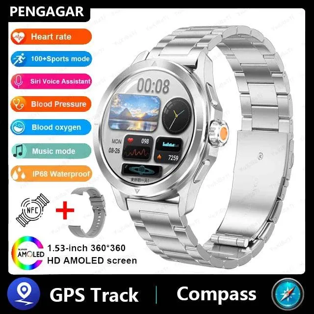 NEW Xiaomi Watch S4 Sport Version Blood Oxygen NFC Heart rate Compass Waterproof Smart Watch GPS Tracking Smartwatch Men Women