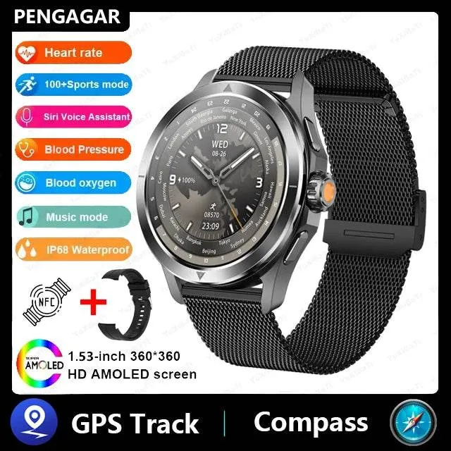 NEW Xiaomi Watch S4 Sport Version Blood Oxygen NFC Heart rate Compass Waterproof Smart Watch GPS Tracking Smartwatch Men Women
