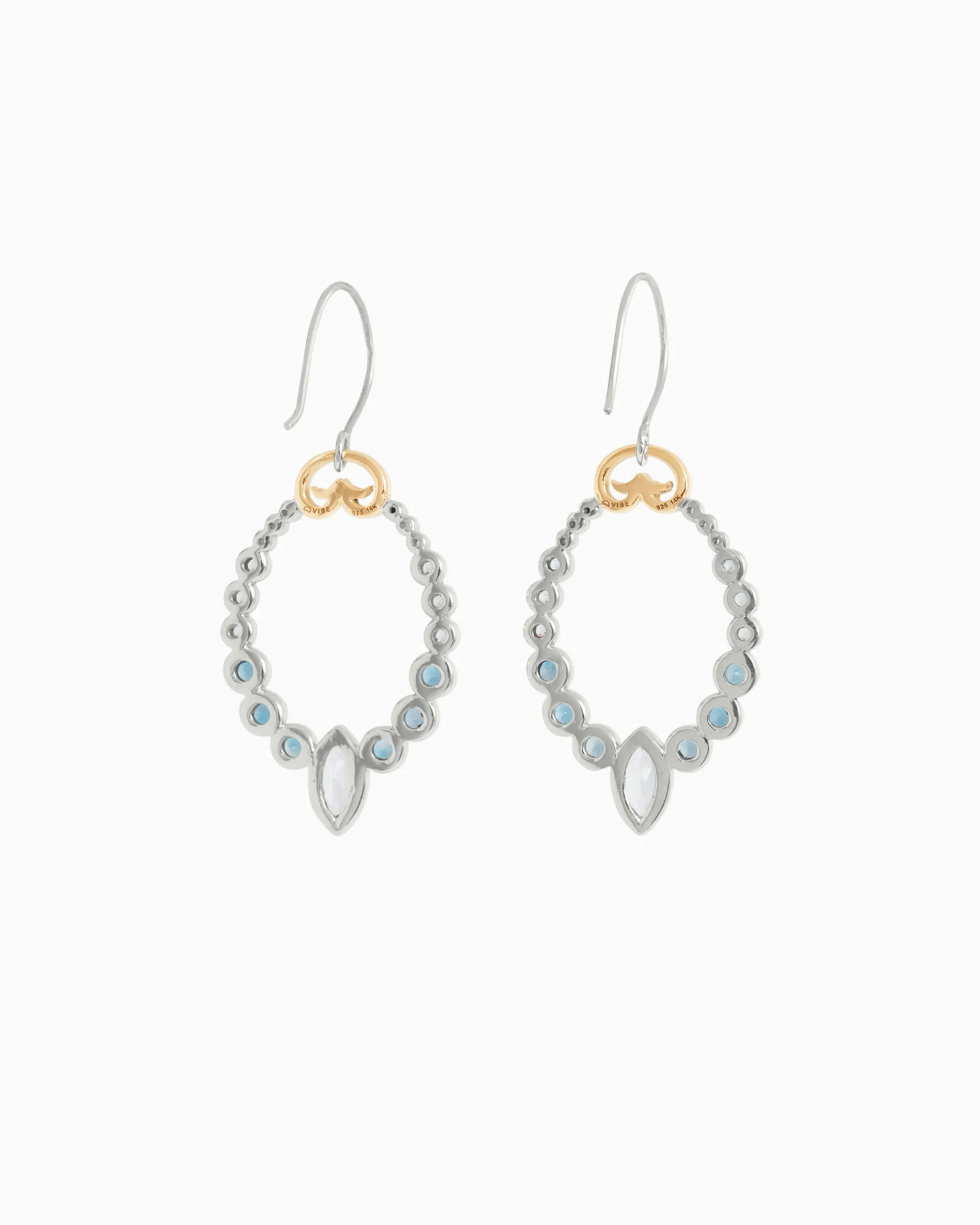 Ocean Cluster Drop Earrings