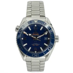 Omega Seamaster Planet Ocean 215.30.44.21.03.001 Blue Dial 43.5mm B&P 24 600m