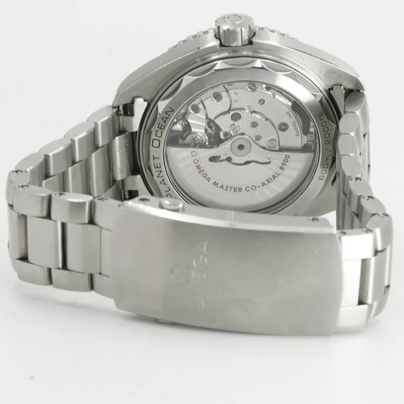 Omega Seamaster Planet Ocean 215.30.44.21.03.001 Blue Dial 43.5mm B&P 24 600m