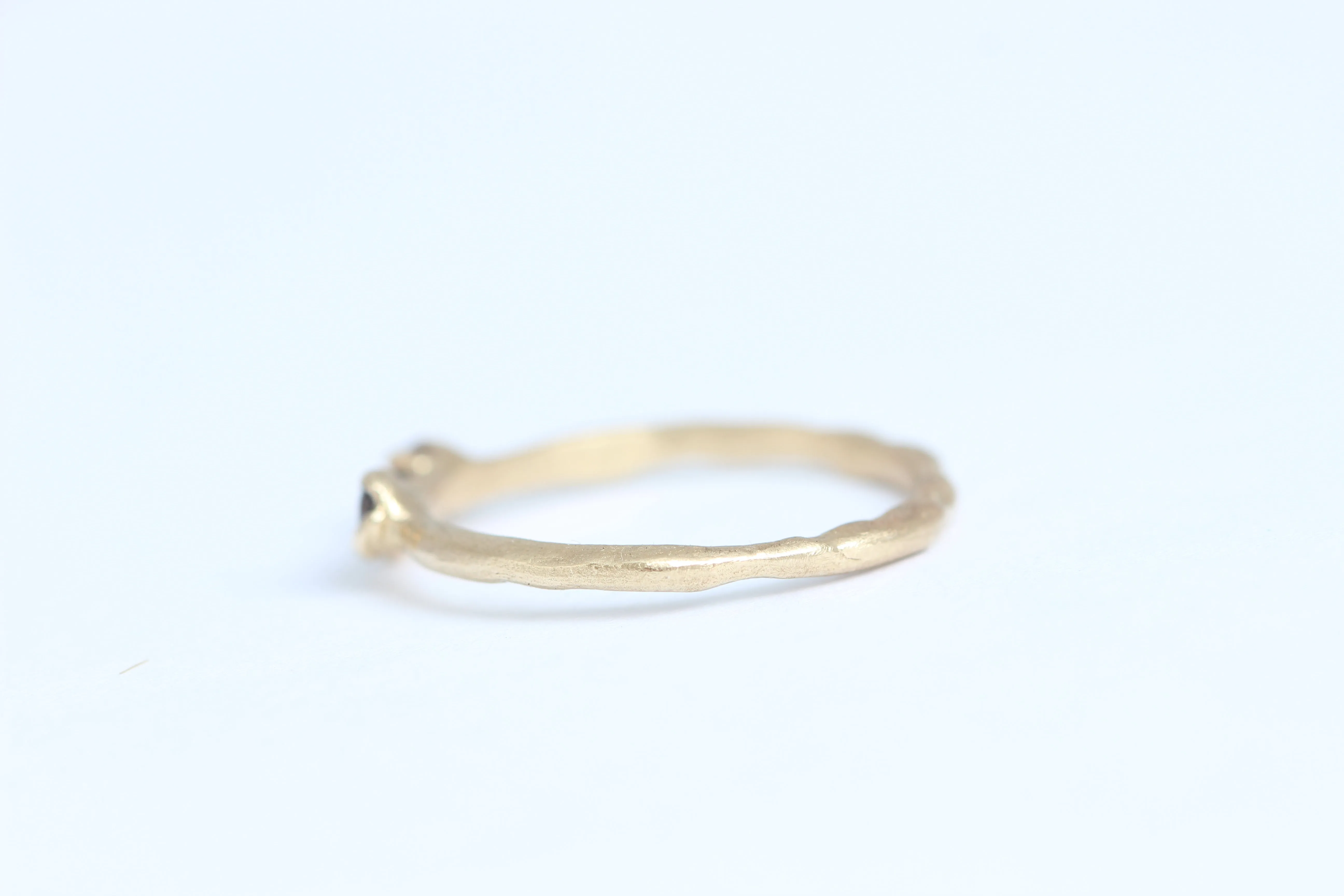 One of a Kind 14k Gold Ring with Orange and Purple Sapphires - Limited Time Only