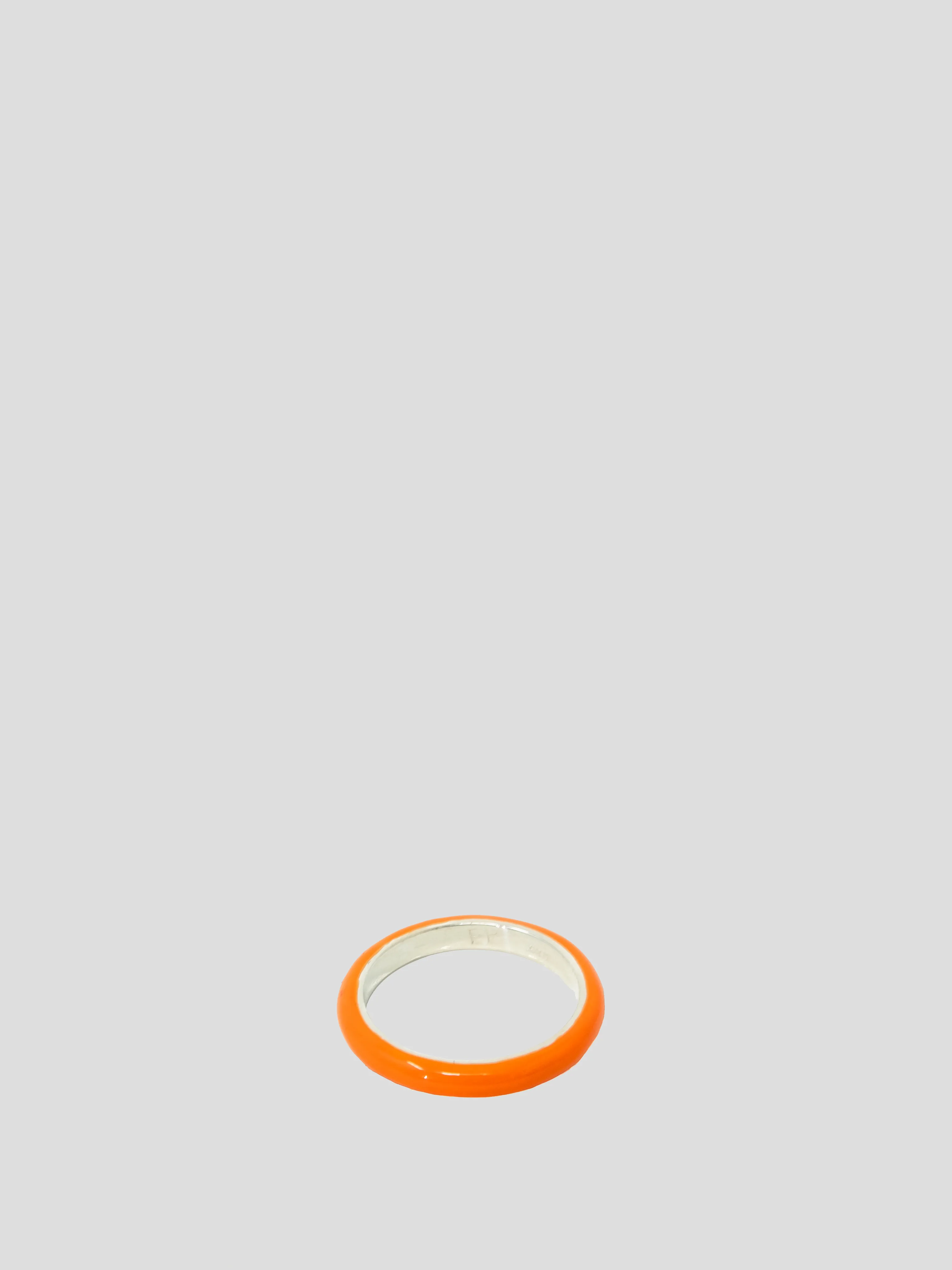 Orange Unicorn Rainbow Enamel Stacking Ring