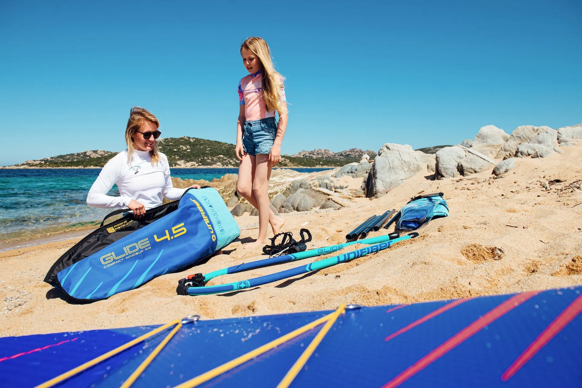 Oxygen iWindSup (FCD) 10'7" & Glide 2.5 Rig   Paddle   Leash