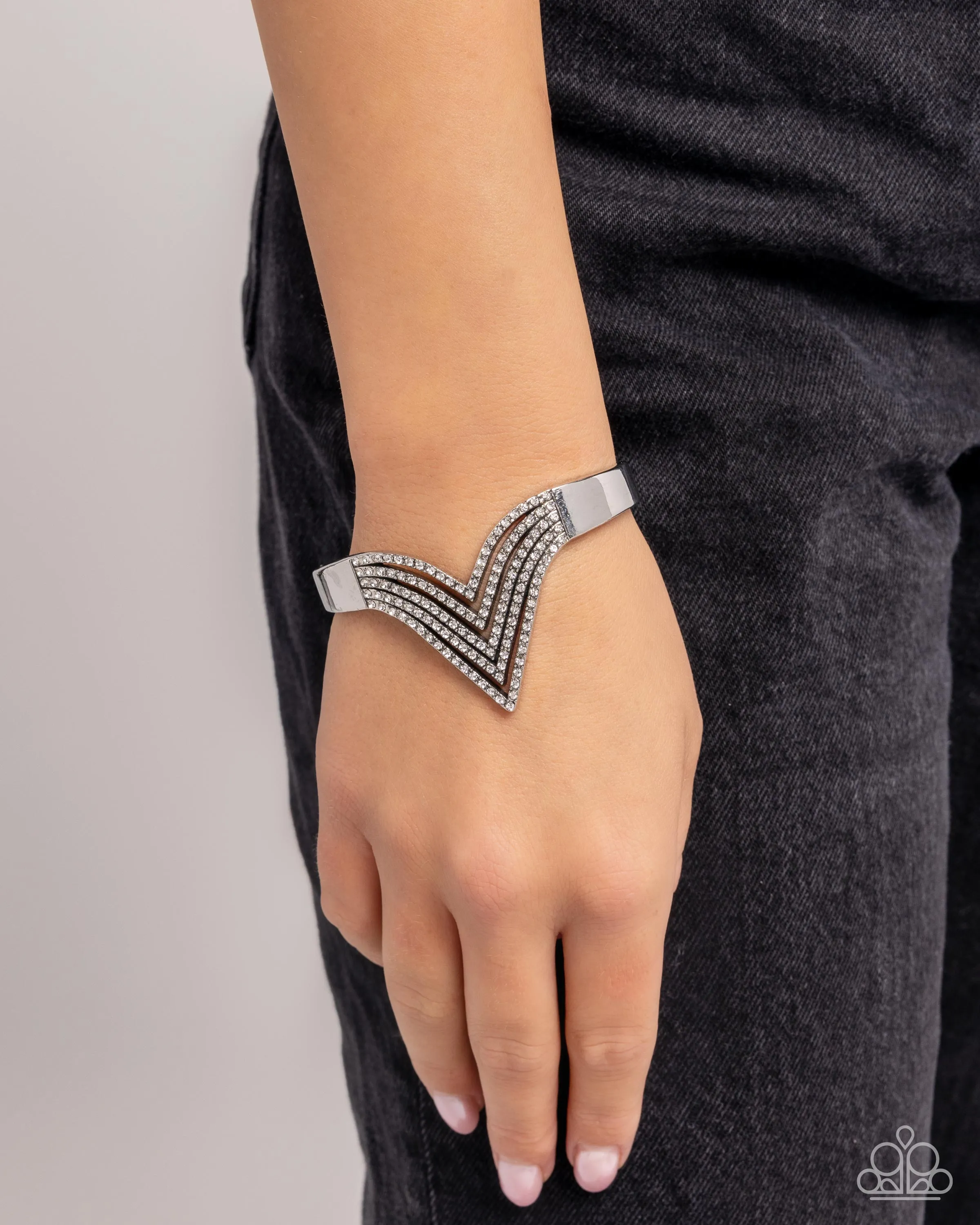 Paparazzi Pressure Point - White Bracelet