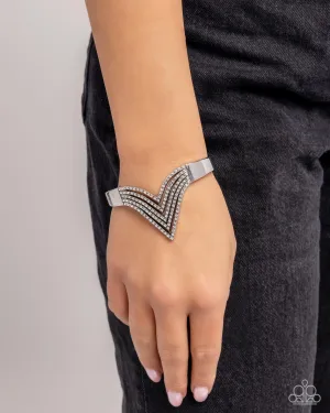 Paparazzi Pressure Point - White Bracelet