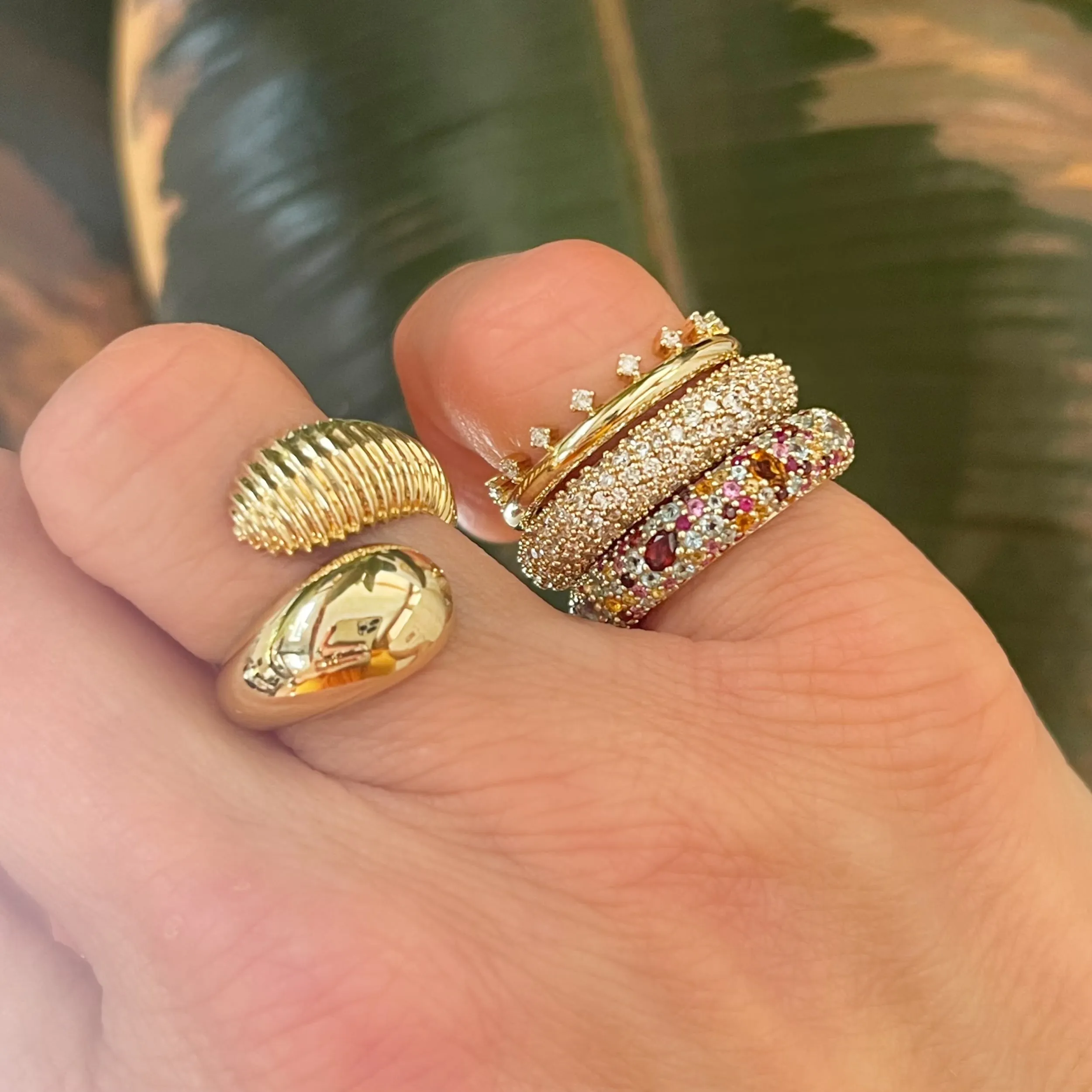 Pavé Diamond Eternity Tube Ring