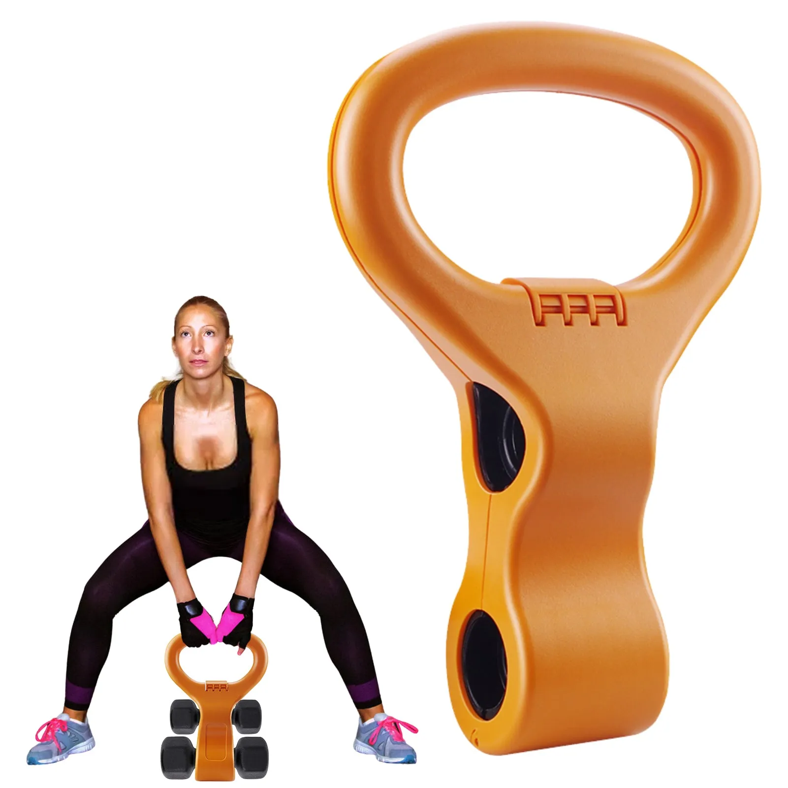 Premium Adjustable Dumbbell Grip – Portable Weightlifting Handle for Fitness, Comfortable Kettlebell Grip for Exercise, Adjustable and Easy-to-Use Weight Handle for Effective Workouts