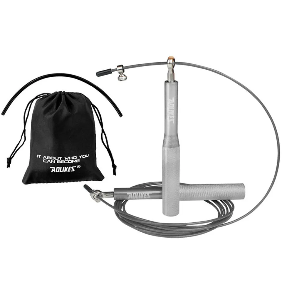 Premium Crossfit Jump Rope – Professional Speed Skipping Rope for MMA, Boxing, Fitness Training, Weight Loss, Adjustable PVC Coated Steel Wire Cable, Durable Aluminum Handles, Fast Bearings for Double Unders & High-Tempo Workouts