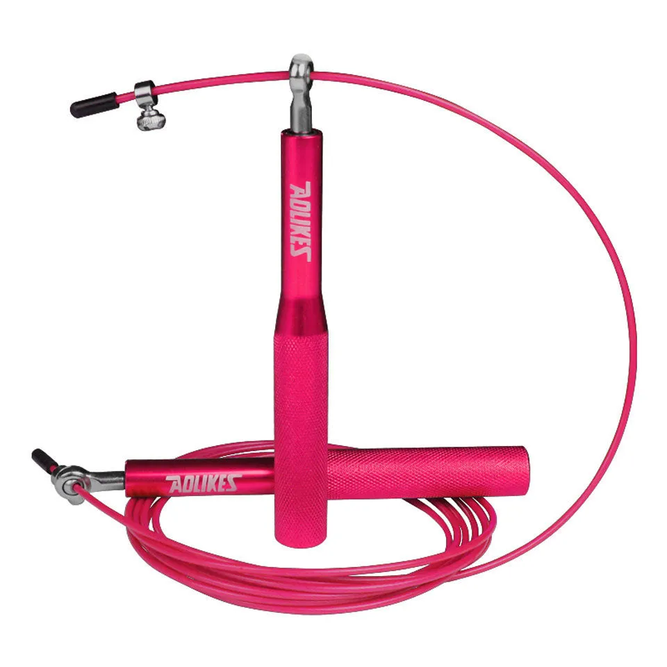 Premium Crossfit Jump Rope – Professional Speed Skipping Rope for MMA, Boxing, Fitness Training, Weight Loss, Adjustable PVC Coated Steel Wire Cable, Durable Aluminum Handles, Fast Bearings for Double Unders & High-Tempo Workouts