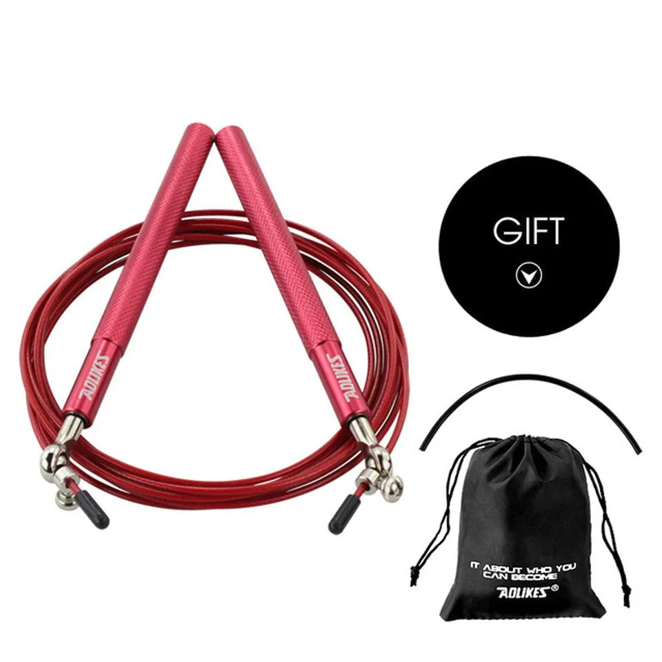 Premium Crossfit Jump Rope – Professional Speed Skipping Rope for MMA, Boxing, Fitness Training, Weight Loss, Adjustable PVC Coated Steel Wire Cable, Durable Aluminum Handles, Fast Bearings for Double Unders & High-Tempo Workouts
