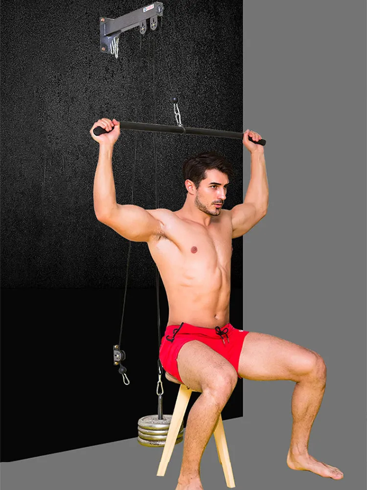 Premium DIY Fitness Pulley Cable Machine Set – Arm Biceps Triceps Strength Training Attachment for Home Gym Workout, Adjustable, High-Quality Equipment
