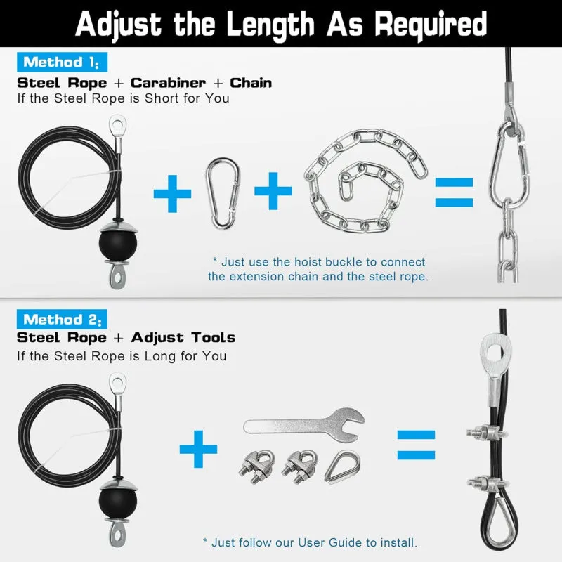 Premium DIY Fitness Pulley Cable Machine Set – Arm Biceps Triceps Strength Training Attachment for Home Gym Workout, Adjustable, High-Quality Equipment