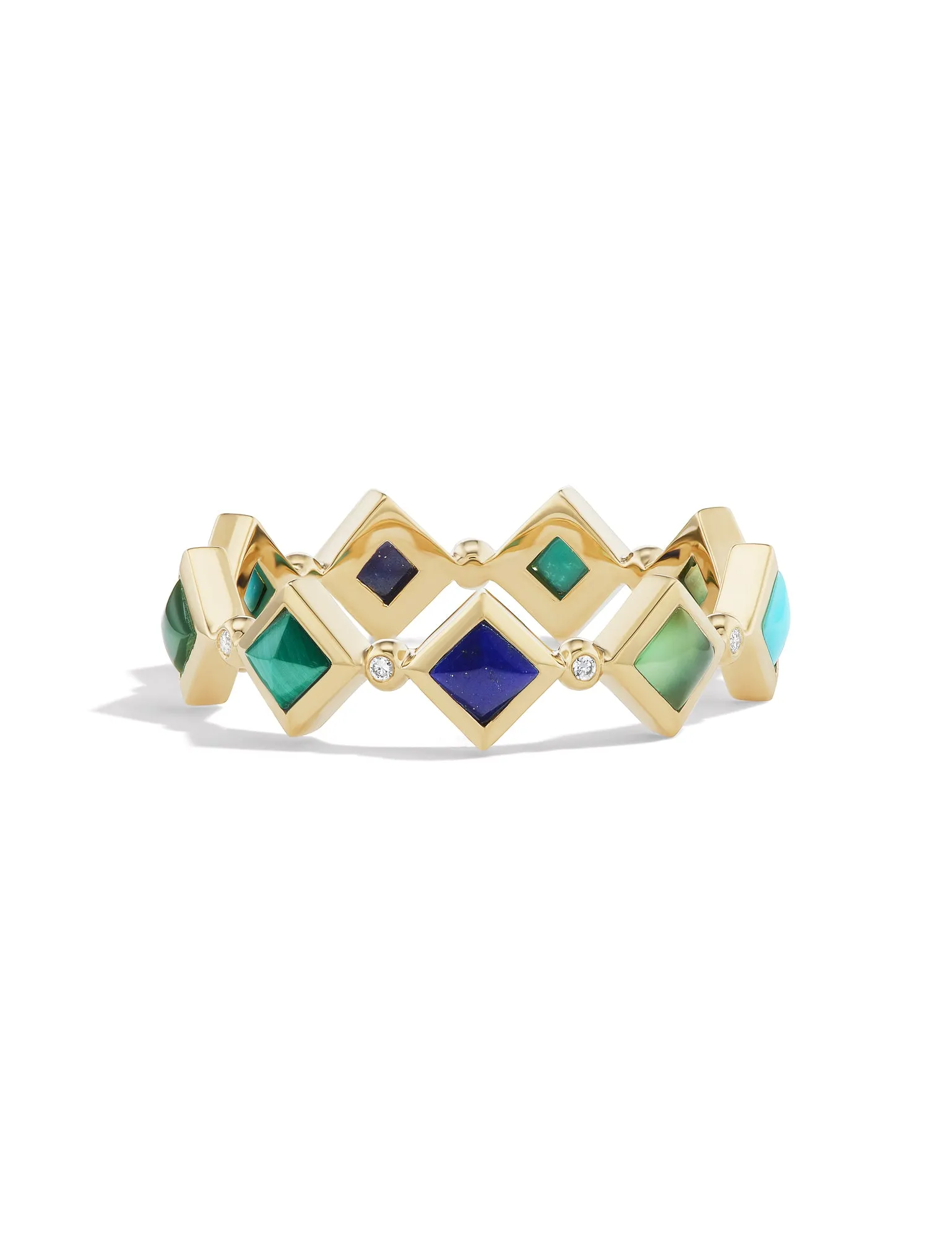 Princess Inlay Stacking Ring