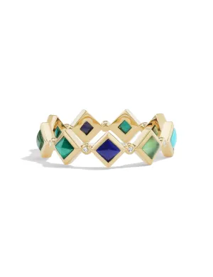 Princess Inlay Stacking Ring