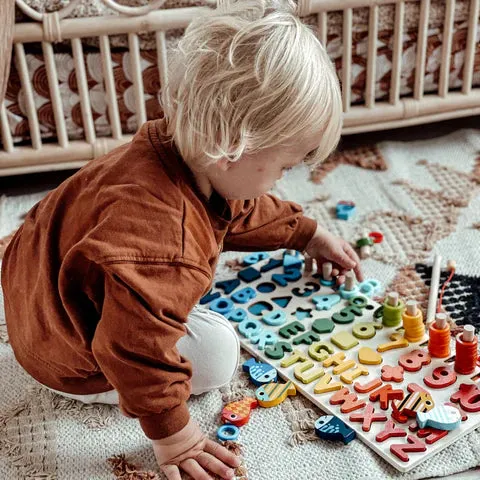 Promoting Skills - Montessori Wooden Play Board