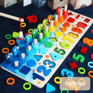 Promoting Skills - Montessori Wooden Play Board