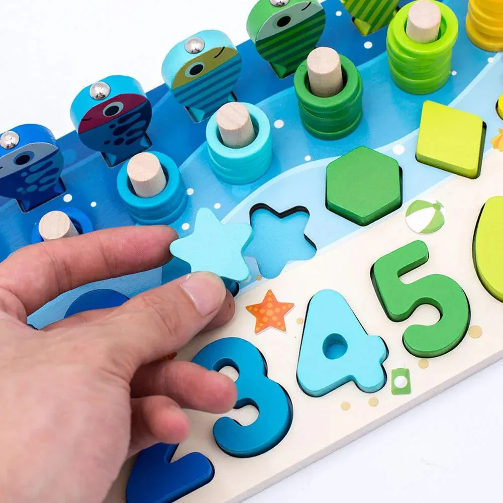 Promoting Skills - Montessori Wooden Play Board