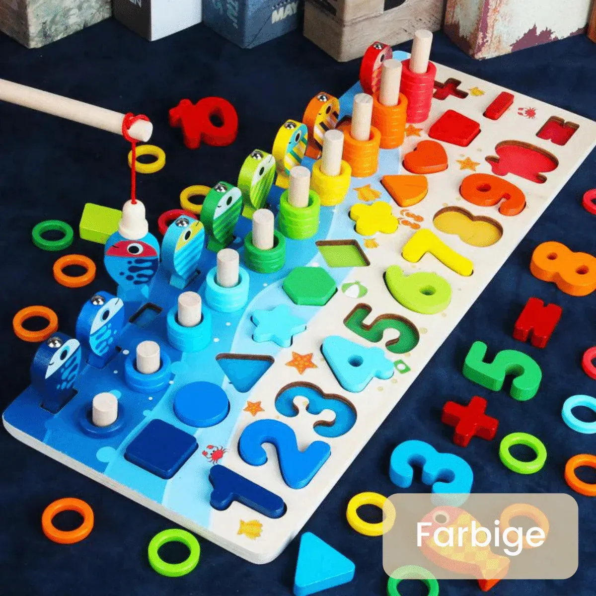 Promoting Skills - Montessori Wooden Play Board