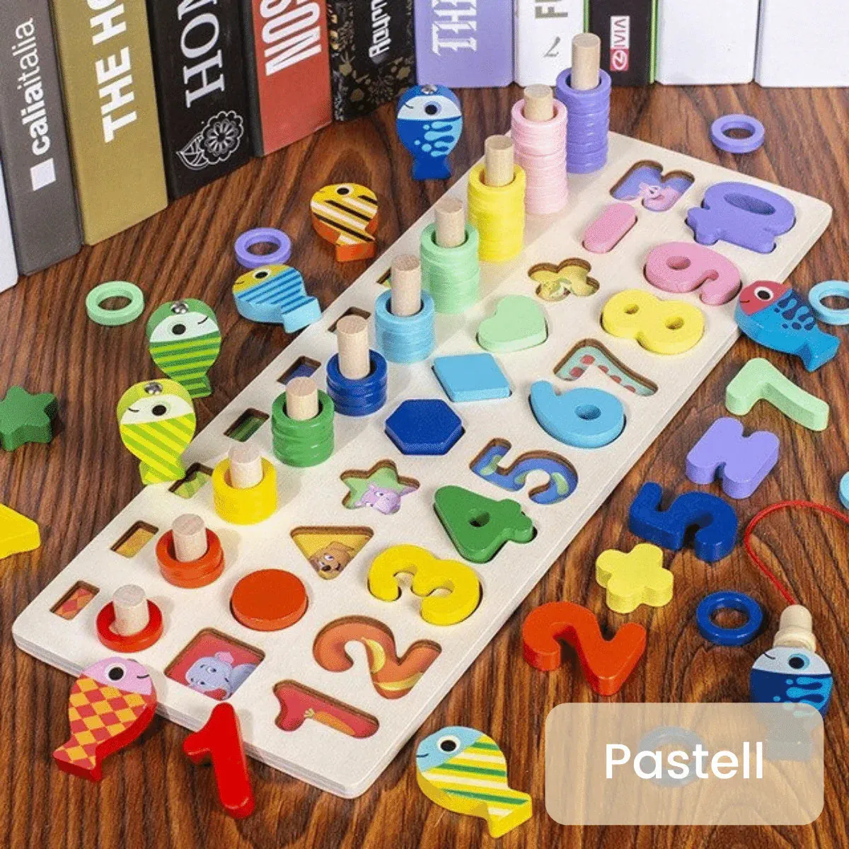 Promoting Skills - Montessori Wooden Play Board