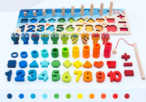 Promoting Skills - Montessori Wooden Play Board
