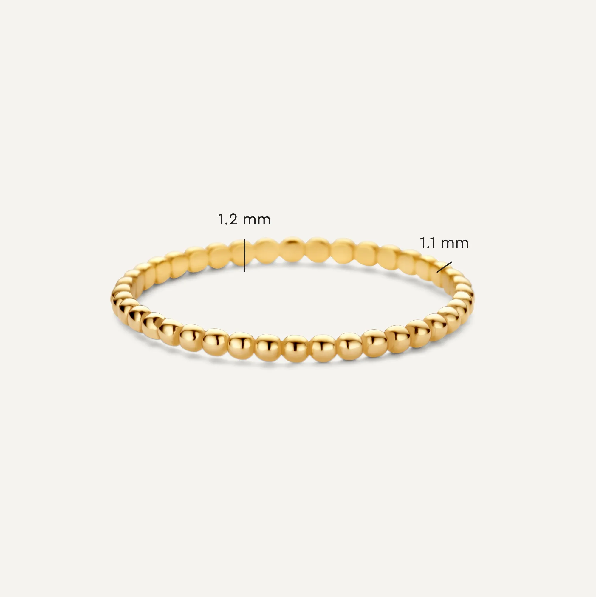 Prong Beaded Zirconia Rings Set