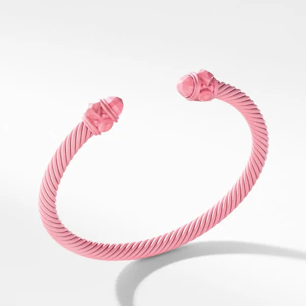 Renaissance Bracelet in Pink Aluminum, 5mm